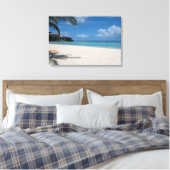 Reiseführer: Tropical Beach Leinwanddruck (Insitu (Schlafzimmer))