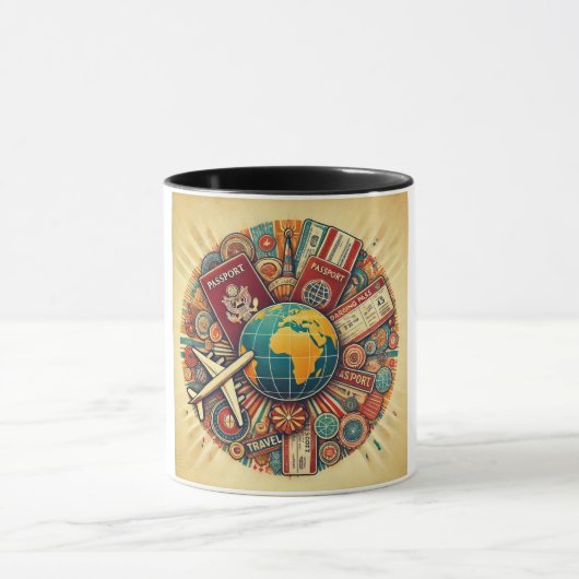 Reisegedankenbildung Tasse (Zentrum)