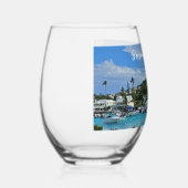 Reisegedenken Island Life Weinglas Ohne Stiel (Rechts)