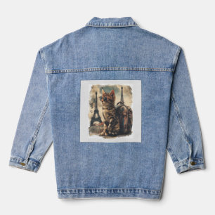 Reisegefährten-Katze Jeansjacke
