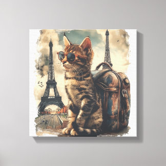 Reisegefährten-Katze Leinwanddruck