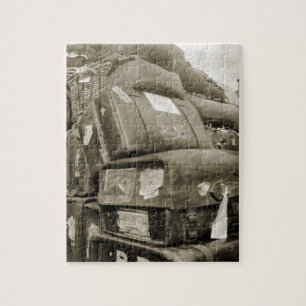 Reisegepäck Fuhrmann Wagen Koffer aus den 1890er J Puzzle