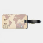 Reisegepäck Gepäckanhänger (Rückseite horizontal)