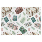 Reisegepäck im Vintage-Stil (1) Große Geschenktüte (Rückseite)