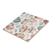 Reisegepäck im Vintage-Stil (2) Fliese (Seite)