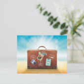 Reisegepäck, Vintages italienisches Plakat, Postkarte (Stehend Vorderseite)