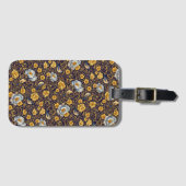 Reisegepäckanhänger mit Blumenmuster Gepäckanhänger (Vorderseite (Horizontal))