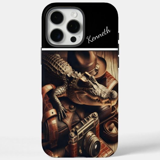 Reisegeräte des Alligators Case-Mate iPhone Hülle (Rückseite)