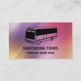 Reisegeschäfts-Karten für Busreisen Visitenkarte