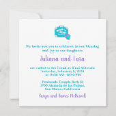 Reisegewerbe Bat Mitzvah Einladung (Vorderseite)