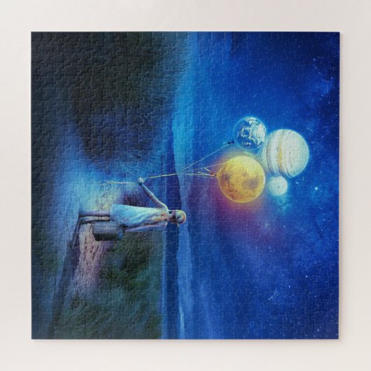 Reisegruppe mit Balloons Puzzle (Horizontal)