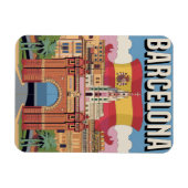 Reisegruppe Vintag Barcelona Arc de Triomf Geschen Magnet (Horizontal)