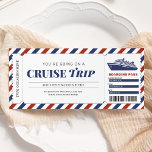 Reisegutschein für Kreuzfahrten Boarding Pass Reis Einladung<br><div class="desc">Cruise Boarding Pass Reisen Geschenkgutschein Einladung.</div>