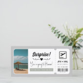 Reisegutschein Geschenkgutschein Überraschen Urlau (Stehend Vorderseite)