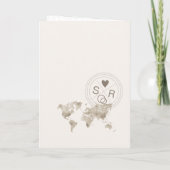 Reisehochzeit Reisepass Las Vegas Einladung (Rückseite)