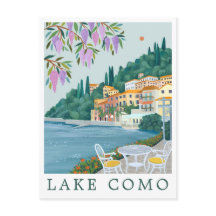 Reiseillustration Comer See Italien