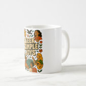Reiseillustration mit positiven Vibes & Glück Kaffeetasse (VorderseiteRechts)