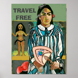 Reiseinseln frei, Text bearbeiten, Poster