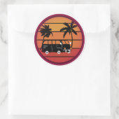 Reiseinspektionsaufkleber Runder Aufkleber (Tasche)