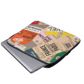 Reisejournal Laptopschutzhülle (Vorne Knopf)