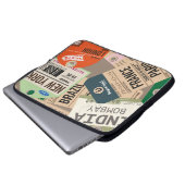 Reisejournal Laptopschutzhülle (Vorne Knopf)