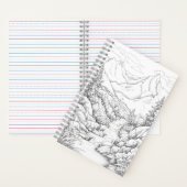 Reisejournal mit Abdeckung zum Färben Notizblock (Innen)