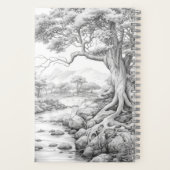 Reisejournal mit Abdeckung zum Färben Notizblock (Rückseite)