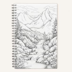 Reisejournal mit Abdeckung zum Färben Notizblock