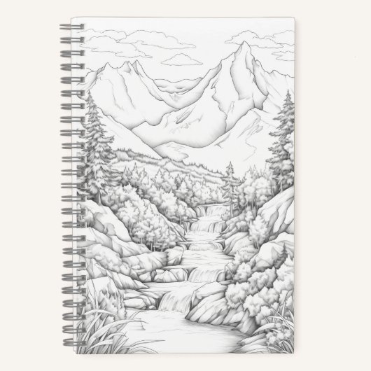 Reisejournal mit Abdeckung zum Färben Notizblock (Vorderseite)