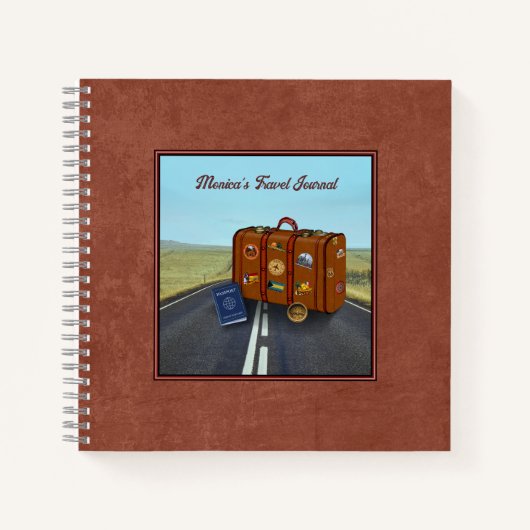 Reisejournal Spiralblock Notizblock (Vorderseite)
