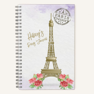 Reisejournal Spiralblock Paris Frankreich Notizblock