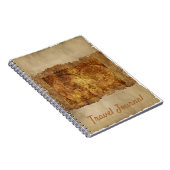 Reisejournal Vintages altes Kartenpapier Notizblock (Rechte Seite)