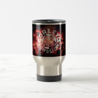 Reisekaffee-Tasse mit CorleyQ "Feuer" Entwurf