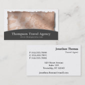 Reisekarte für Agent Visitenkarte (Vorne/Hinten)