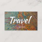 Reisekarte für Agent Visitenkarte (Rückseite)