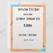 Reisekarte für das Rote Meer Einladung (Rückseite)