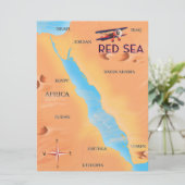 Reisekarte für das Rote Meer Einladung (Stehend Vorderseite)