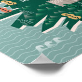 Reisekarte Irlands | Sehenswürdigkeiten und Städte Poster (Ecke)