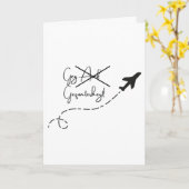 Reisekarte Karte (Gelbe Blume)