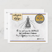 Reisekarte: Macht eure Hindernisse neu Postkarte (Vorne/Hinten)