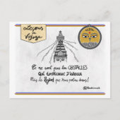 Reisekarte: Macht eure Hindernisse neu Postkarte (Vorderseite)