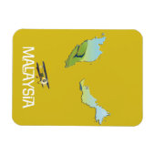 Reisekarte Malaysia Magnet (Horizontal)