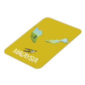 Reisekarte Malaysia Magnet (Linke Seite)