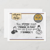 Reisekarte: Nehmt euren richtigen Platz Postkarte (Vorne/Hinten)