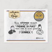 Reisekarte: Nehmt euren richtigen Platz Postkarte (Vorderseite)