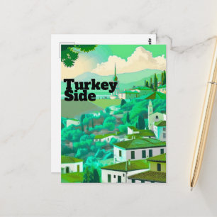 Reisekartenkunst Side, Türkei Postkarten Kunst