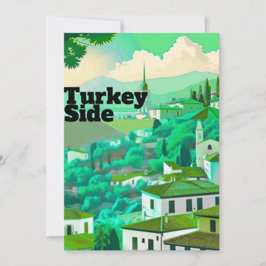 Reisekartenkunst Side, Türkei Postkarten Kunst (Vorderseite)