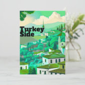Reisekartenkunst Side, Türkei Postkarten Kunst (Stehend Vorderseite)