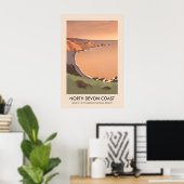 Reisekartenplakat North Devon Coast AONB Poster (Heimbüro)