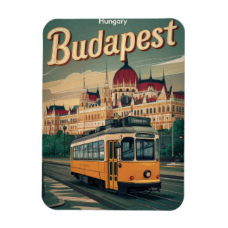 Reisekasse Budapest hungriges Vintages Parlament Magnet